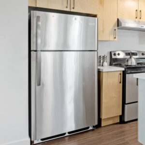 Double Door Mini Fridge with Freezer for Office or Dorm with Adjustable Remove Glass Shelves