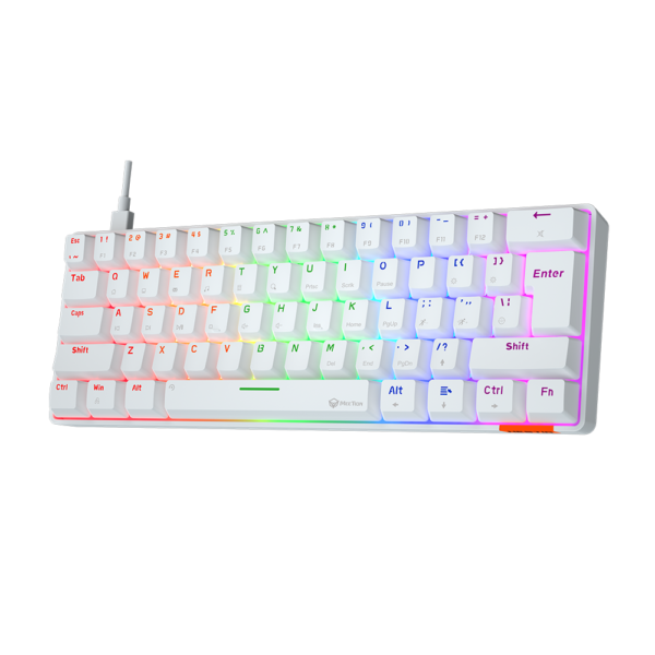 Meetion MK005 Hestia RGB 60% Mechanical Gaming Keyboard -White - Image 3