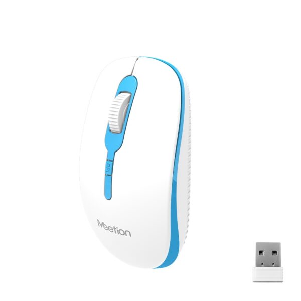 MeeTion MT-R547 2.4G USB Wireless Mouse – Blue - Image 2