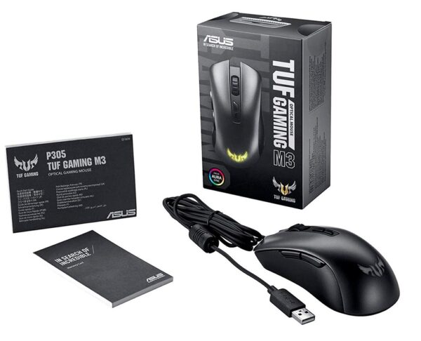 ASUS TUF Gaming M3 ergonomic wired RGB gaming mouse - Image 2