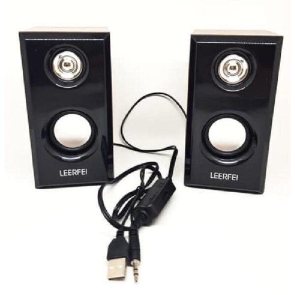 LEERFEI M-09 Multimedia Wooden USB Speaker - Image 2