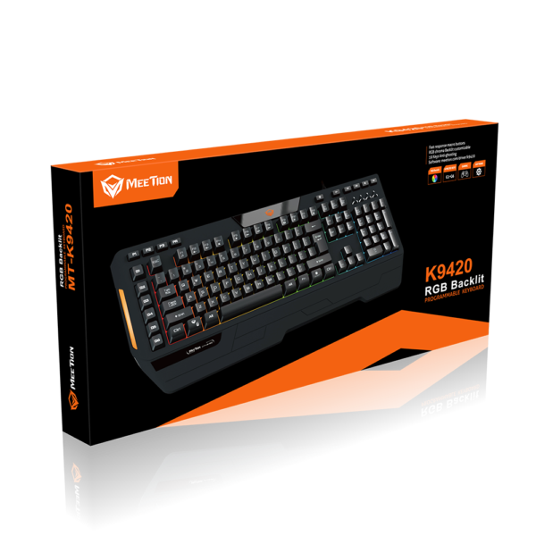 MeeTion MT-K9420 Custom Macro Pro Membrane Gaming Keyboard - Image 5