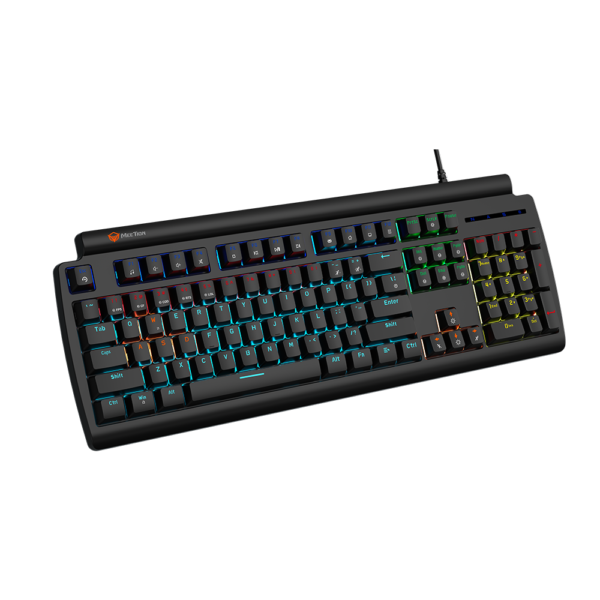 MeeTion MT-MK600RD Red Switch RGB Mechanical Gaming Keyboard (Black) - Image 2