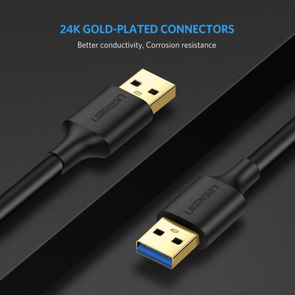 UGREEN US128 USB 3.0 Male to Male Cable-1M - Image 4