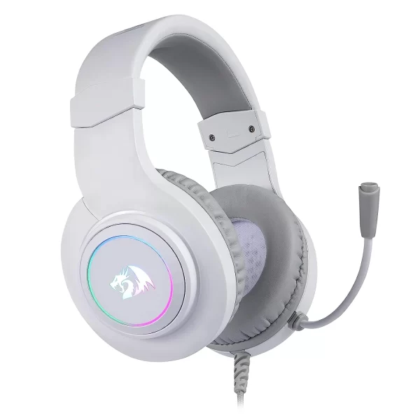 Redragon H260 HYLAS RGB Wired Headset with Mic Support Xbox, Nintendo , PS4, PS5, PCs, Laptops (White)