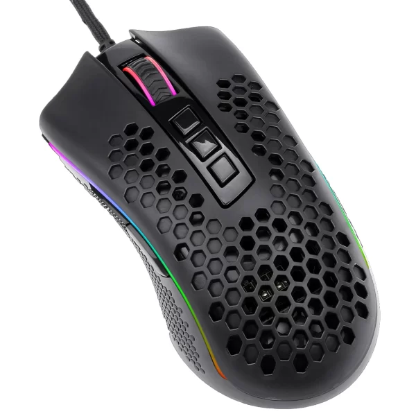 Redragon M808 Storm Lightweight RGB Gaming Mouse, 85g Ultralight Honeycomb Shell - Image 3