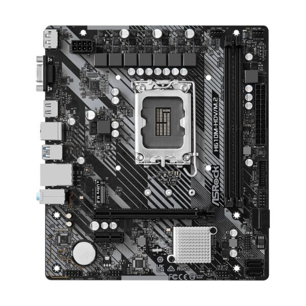 ASRock H610M-HDV/M.2 R2.0, Intel 13th 12th Series, LGA 1700/DDR4/PCIe 4.0/1xM.2 - Image 2