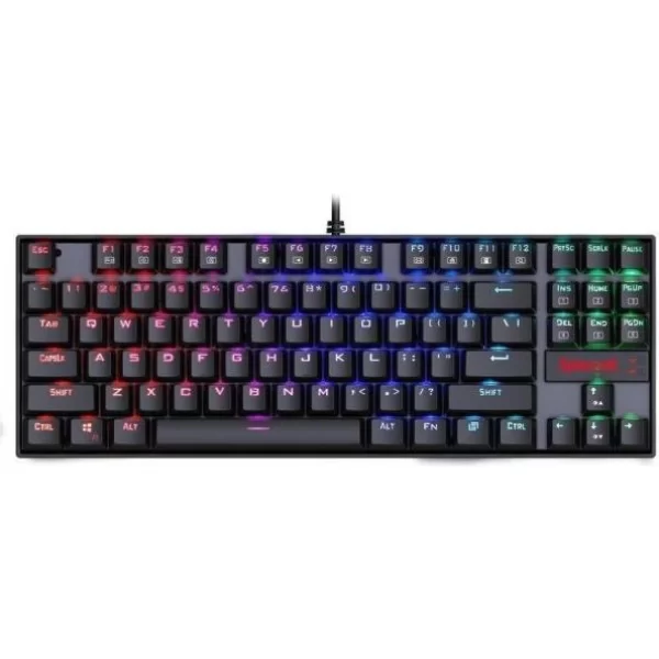 Redragon K552 KUMARA 87 Keys Mechanical Gaming Keyboard RGB LED Backlit Wired Anti-Dust Proof Blue Switches - Black