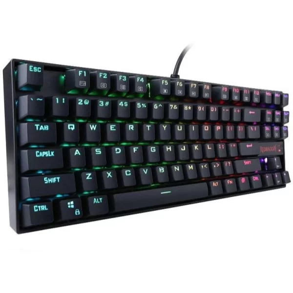 Redragon K552 KUMARA 87 Keys Mechanical Gaming Keyboard RGB LED Backlit Wired Anti-Dust Proof Blue Switches - Black - Image 2