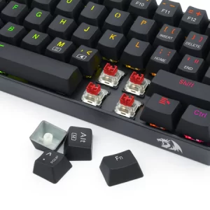 Redragon K630 Dragonborn 60% Wired RGB Compact Mechanical 61 Keys Linear Red Switch -Black