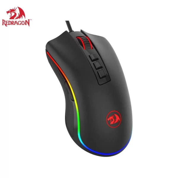 Redragon M711 COBRA Gaming Mouse with 16.8 Million RGB Color Backlit, 10,000 DPI Adjustable, Comfortable Grip, 7 Programmable Buttons - Image 3