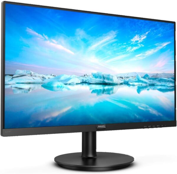 Philips 221V8-22 inch FHD Monitor, 75Hz, 4ms, VA, LowBlue, Flickerfree (1920 x 1080, 200 cd/m², HDMI/VGA)