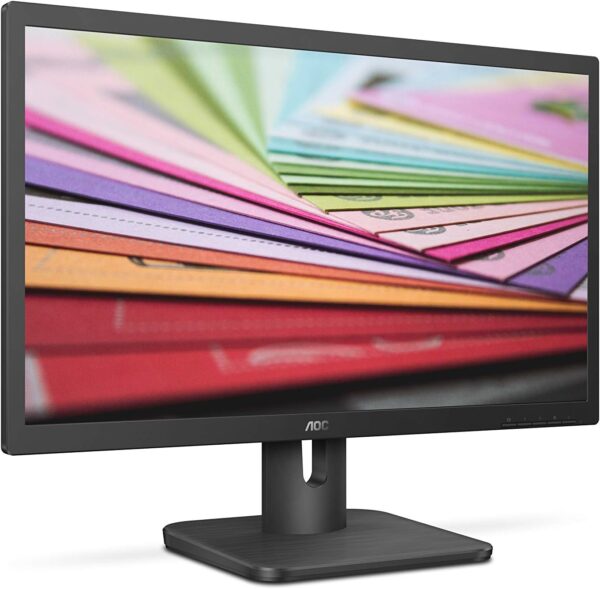 AOC 20E1H 20" HD 1600x900 Monitor, 5ms, Flickerfree, HDMI/VGA, VESA Compatible, EnergyStar, Black