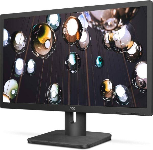 AOC 20E1H 20" HD 1600x900 Monitor, 5ms, Flickerfree, HDMI/VGA, VESA Compatible, EnergyStar, Black - Image 8