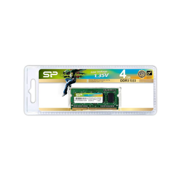 Silicon Power 4GB DDR3L Low Voltage SODIMM-1333 MHz/Laptop