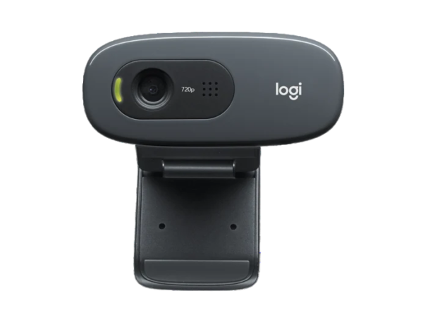 Logitech C270 HD Webcam, 720p, Widescreen HD Video Calling,Light Correction, Noise-Reducing Mic,