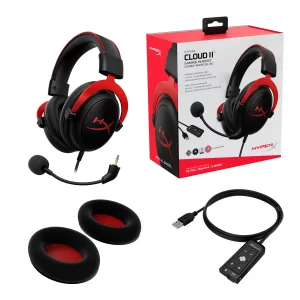 HyperX Cloud II Gaming Headset 7.1 Surround Sound Red Black