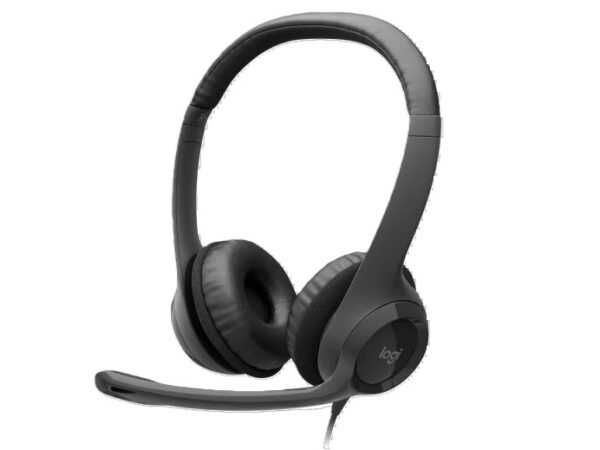 Logitech H390 Wired Headset for PC/Laptop, Stereo Headphones with Noise Cancelling