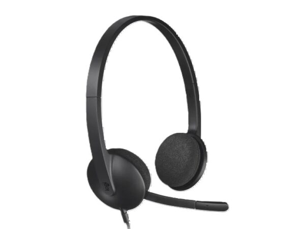 Logitech H340 Stereo Wired Over Ear Headphones With Mic With Noise-Cancelling