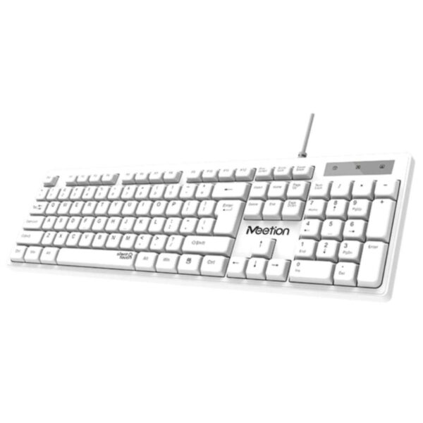 Meetion MT-K300 USB Standard Wired Keyboard - White - Image 3