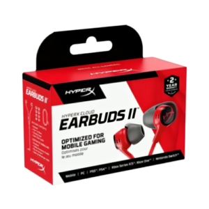 HyperX Cloud Earbuds II Mobile Gaming Headphones Black and Red Editions
