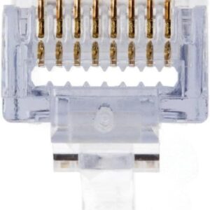 Gold Copper RJ45 Clips pass Through 100pcs