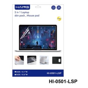 Haing 5 in 1 Laptop Skin, mousepad