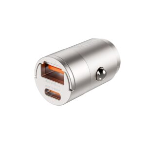 WiWU Nano USB-A + USB-C Fast Car Charger