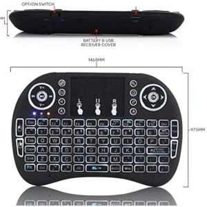 Wireless Keyboard Air Mouse Remote Control for Smart TV