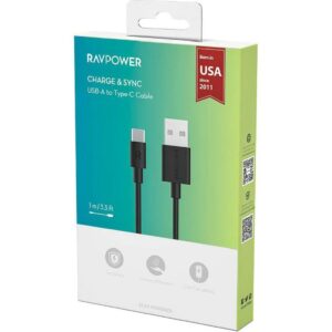 RAVPOWER CHARGE & SYNC USB-A to Type-C Cable RP-CB044