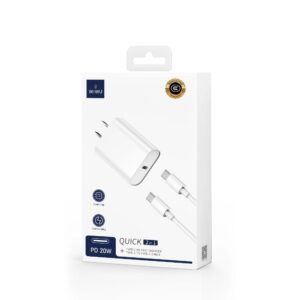 TYPE-C PD FAST CHARGER TYPE-C to TYPE-C CABLE Wi-U001