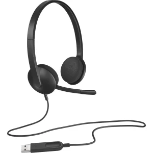 Logitech H340 USB Computer Headset with Noise Canceling Microphone
