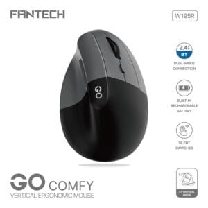 Fantech Go Comfy Vertical Ergonomic Mouse Dual-Mode Connection