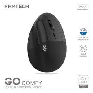 Fantech Go Comfy Vertical Ergonomic Mouse Dual-Mode Connection