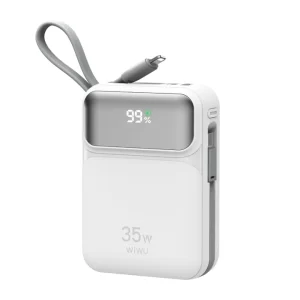 WiWU Galaxy Power bank 10000mah 35W Fast Power bank with cable Wi-P052
